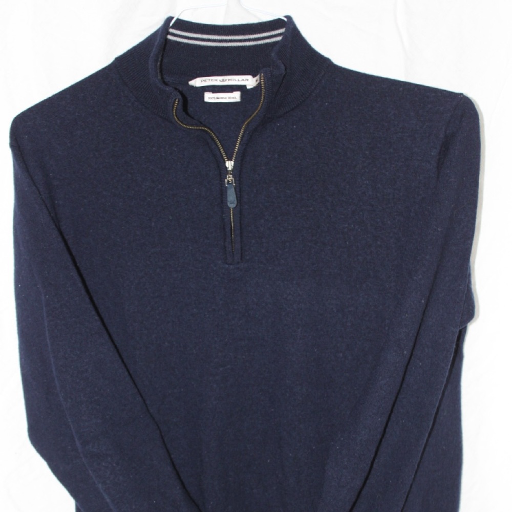 PETER MILLAR MERINO QUARTER ZIP (M)